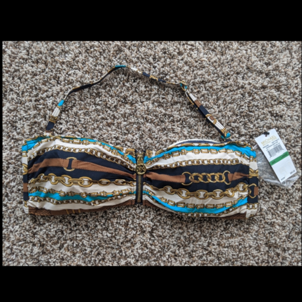 Michael Kors Bandeau Swim Top